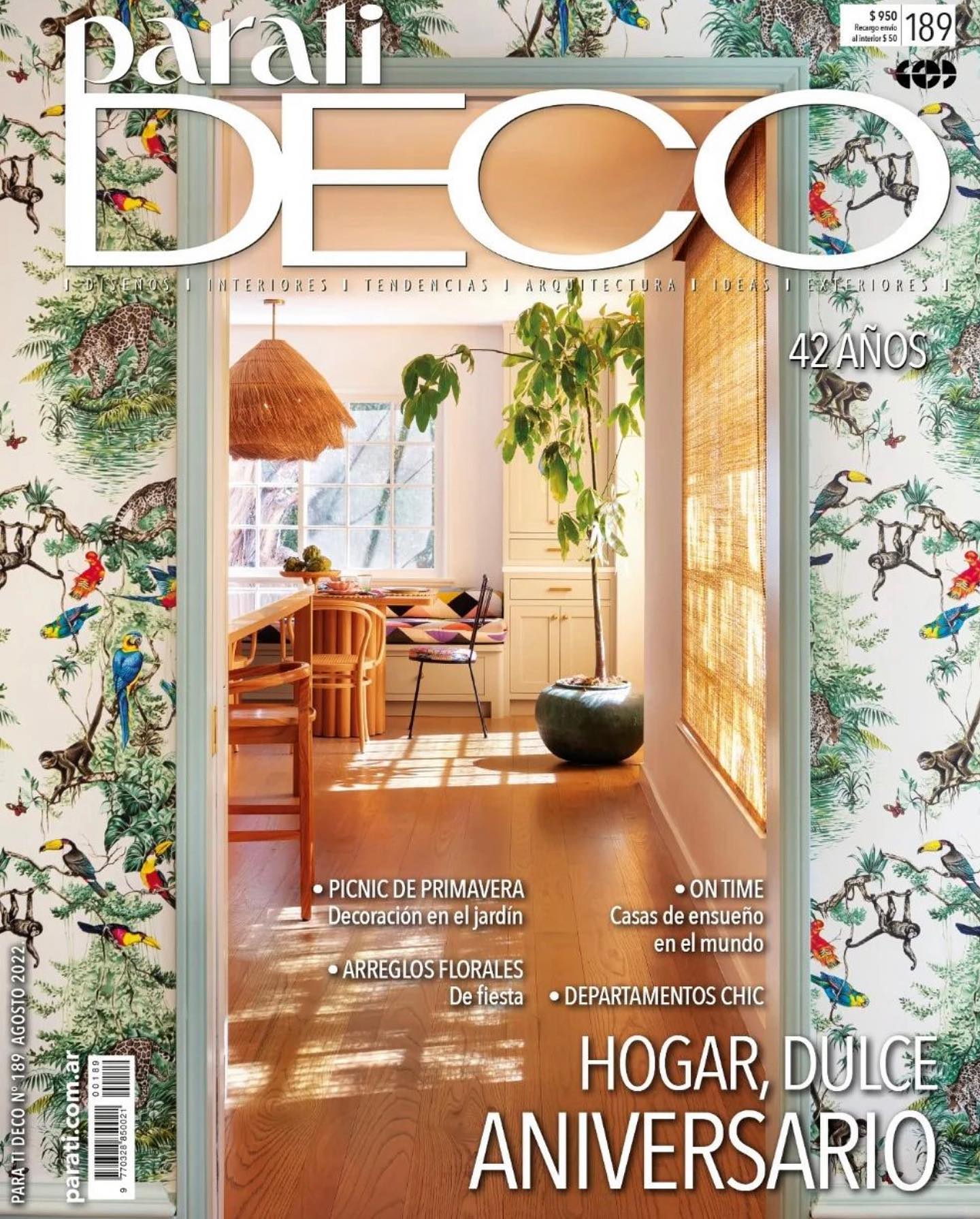 We are so humbled to be on the cover of @paratideco one of our go to interior design magazines In Argentina; forty second year anniversary issue.  Can’t wait to share the spread .@lagranadalosangeles Also excited to announce our upcoming project with @pondderose 🌴🌴🌴🌴🌴🌴 #thepondestate Thank you @marianasoulages  Design: LALA reimagined  Photography: @robertogarcia.photography  #interiordesign #interior #art #pierrefrey #hermeswallpaper #argentinadesign #paratideco #decorateurinterieur #ladesigner #lalareimagined #architecturaldigest #farrowandball